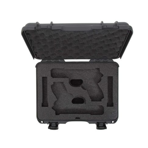NANUK 910 2 UP GUN CASE FOR GLOCK - Graphite 
