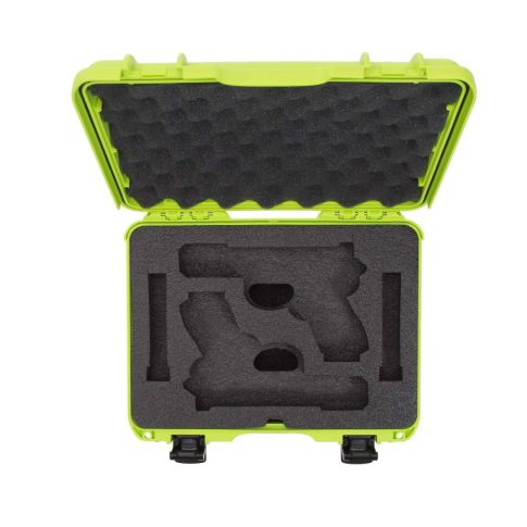 NANUK 910 2 UP GUN CASE FOR GLOCK - Lime 