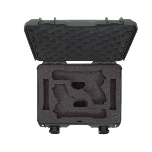 NANUK 910 2 UP GUN CASE FOR GLOCK - Olive 