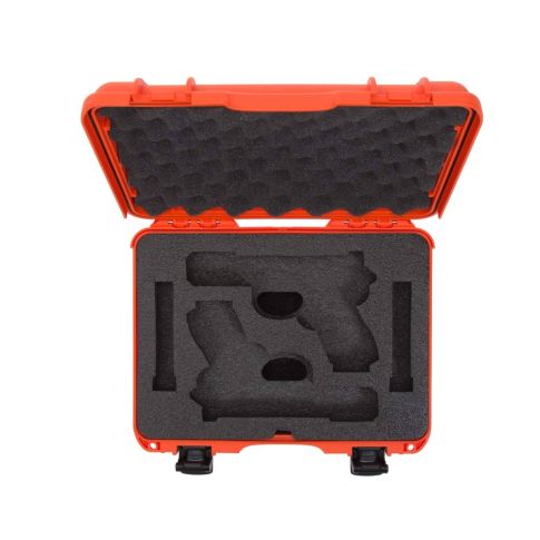 NANUK 910 2 UP GUN CASE FOR GLOCK - Orange 