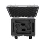 NANUK 910 2 UP GUN CASE FOR GLOCK - Silver 